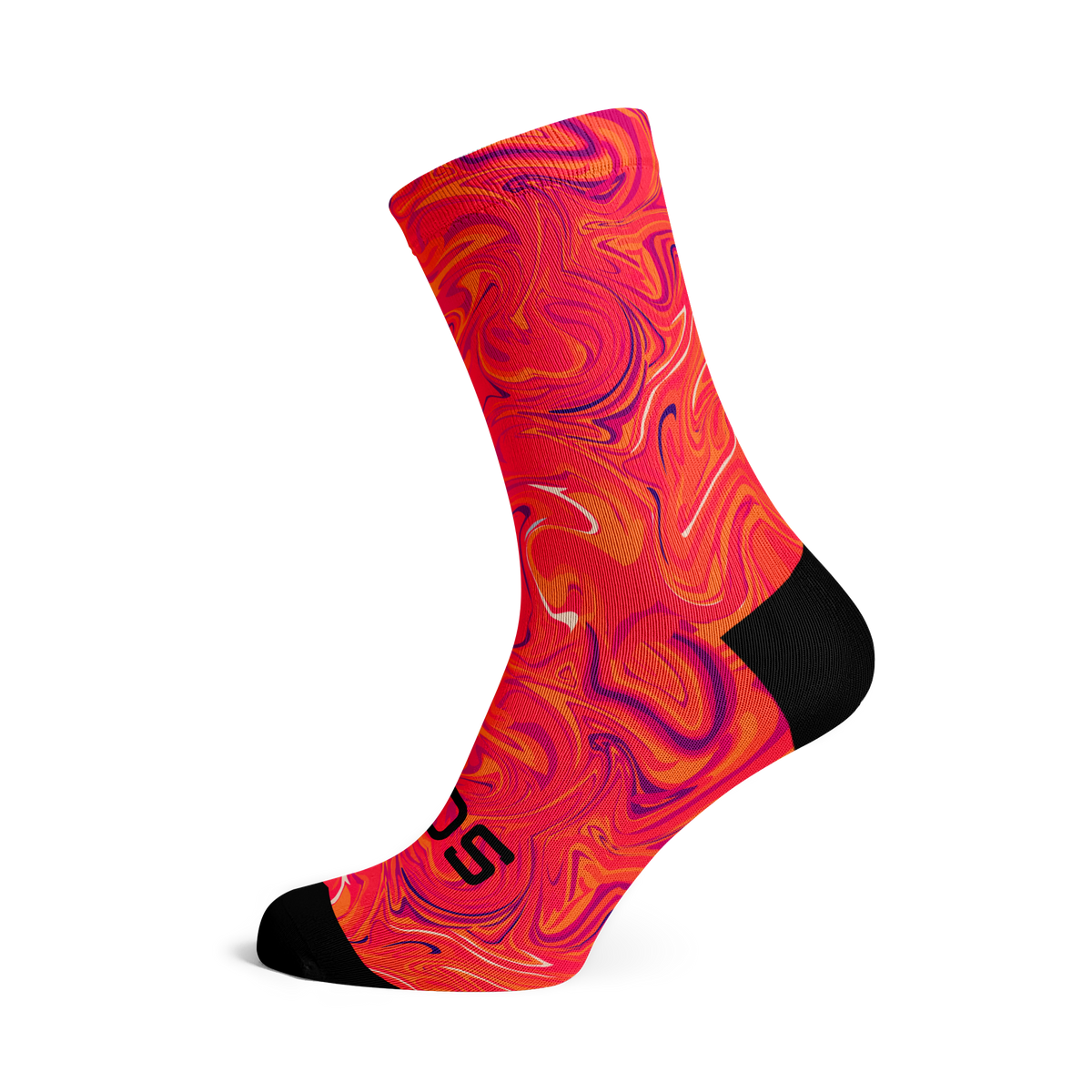 Sox Footwear | Marble Orange Socks