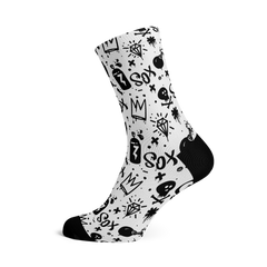 Sox Footwear | Doodle White Socks
