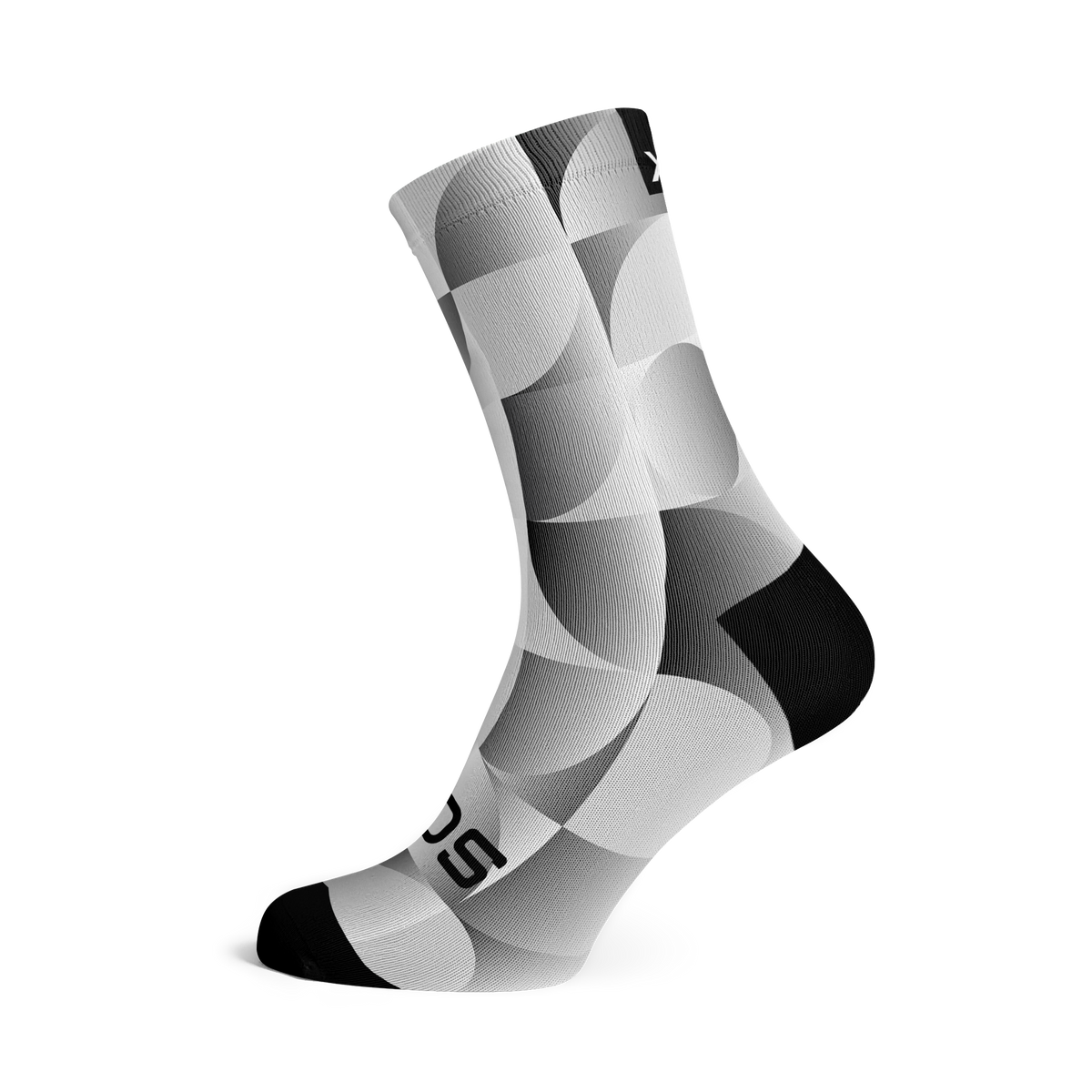 Solid Silver Socks